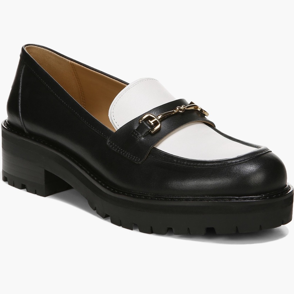 Sam Edelman Black and White Loafers